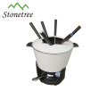 Induction Cast Iron Cheese Fondue Set